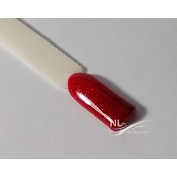 NL nails professional UV, LED barevný gel GLITTER RED RAINBOW