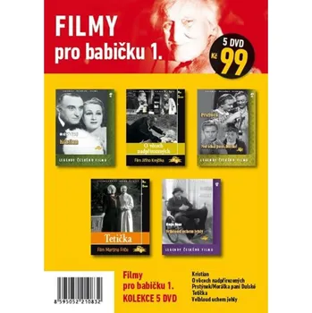 DVD film Filmy pro babičku 1. /papírové pošetky/ (5DVD) - 5x DVD v balení Kolekce