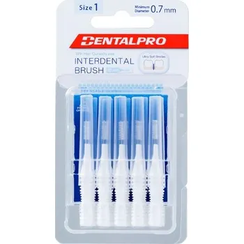 Zubní kartáček DentalPro I Shaped 1 mezizubní kartáček bílý 10 ks