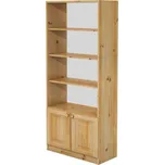 Policový regál s dvířky MV047 masiv borovice