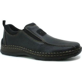 Pánské polobotky RIEKER 05363-00 black, pánské mokasíny (RIEKER 05363-00 black)