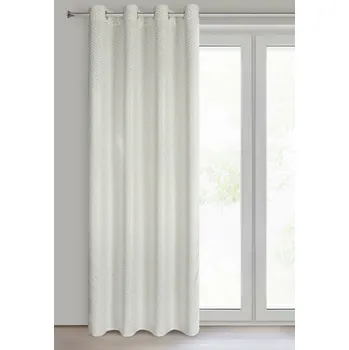 Zatemňovací vzorovaný závěs s kroužky OLDETA krémová 140x250 cm (cena za 1 kus) MyBestHome