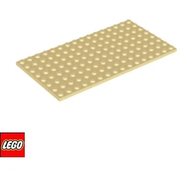 Stavebnice LEGO LEGO® Dílky LEGO Podložka 8x16 / 92438 Barva: Béžová 92438