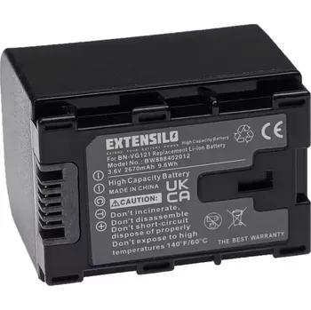 Extensilo Baterie JVC BN-VG121 2670mAh Li-Ion 3,7V plně dekódovaná - kvalitní akumulátor pro digitální kamery