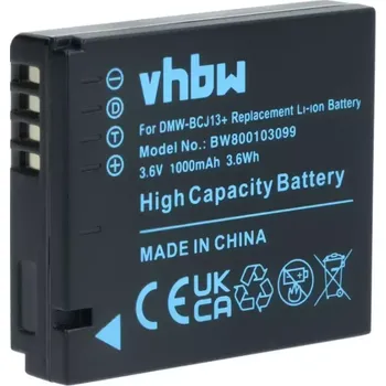 VHBW Baterie Panasonic DMW-BCJ13 1000mAh Li-Ion 3,6V - kvalitní akumulátor pro digitální fotoaparáty s informačním čipem