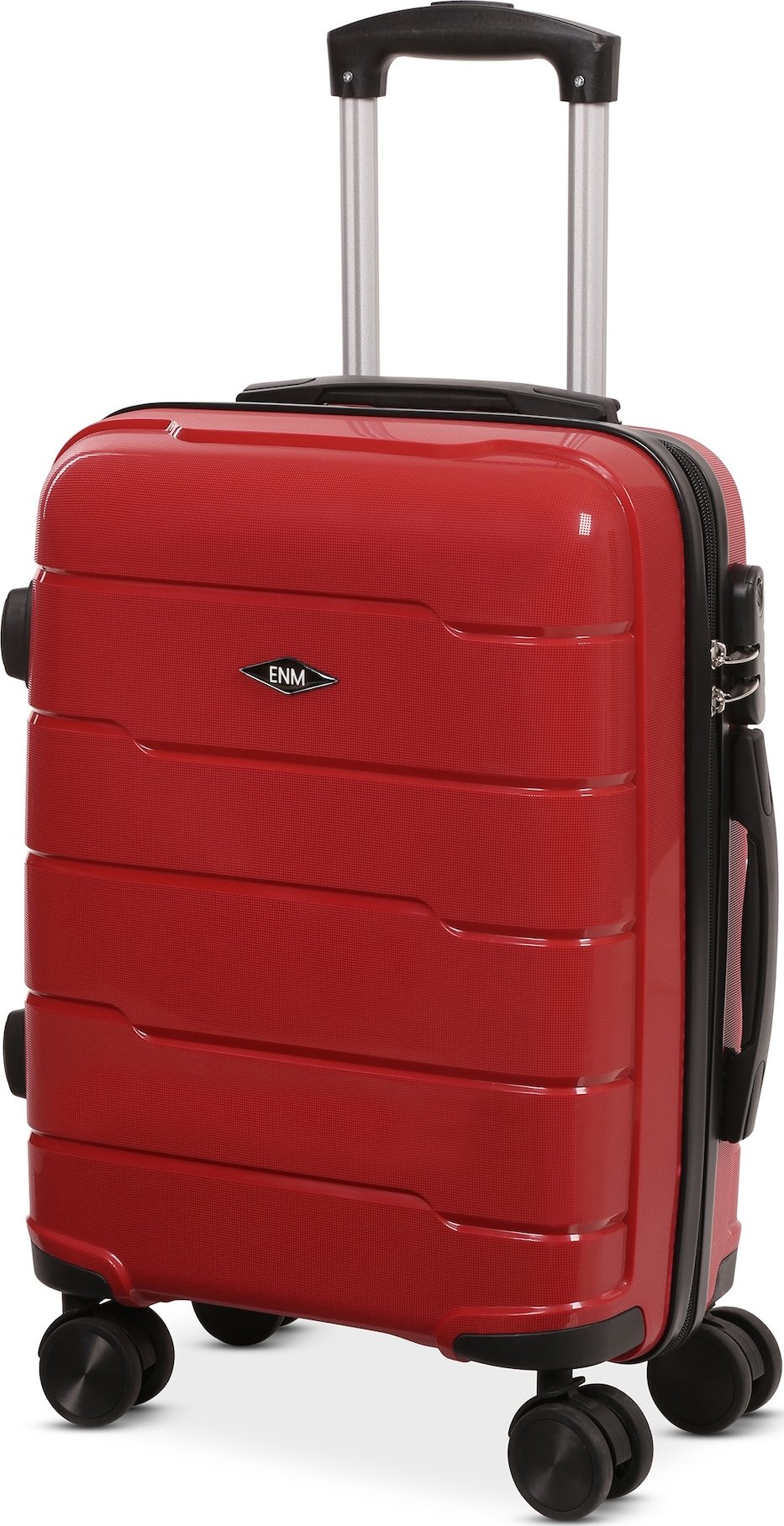 Kabinový kufr ENM PP - červený 38 l, 57x38x23 cm, M