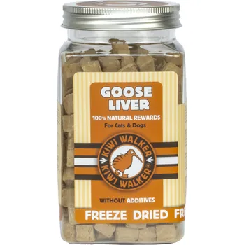 Krmivo pro psa KIWI WALKER s.r.o Pochoutka mrazem sušená husí játra 120g Kiwi