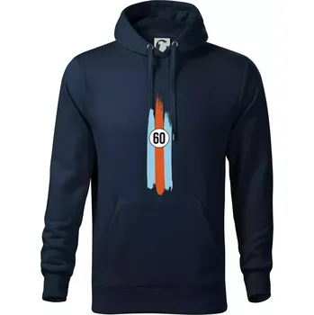 Pánská mikina Vintage Race 60 - Mikina pánská Cape s kapucí - 3XL ( Námořní modrá (velmi tmavá - téměř černá) )