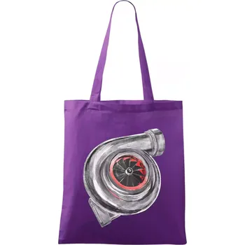 Nákupní taška Turbo olejomalba - Taška bavlněná - 42 x 38 cm ( Fialová )