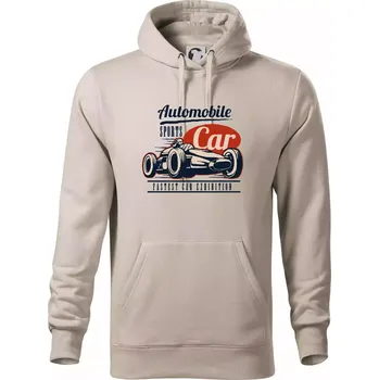 Pánská mikina Automobile sports car - Mikina pánská Cape s kapucí - 5XL ( Ledově šedá )