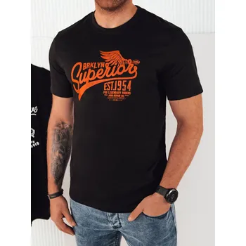 Pánské tričko Černé pánské tričko s potiskem RX5366 Velikost: 2XL