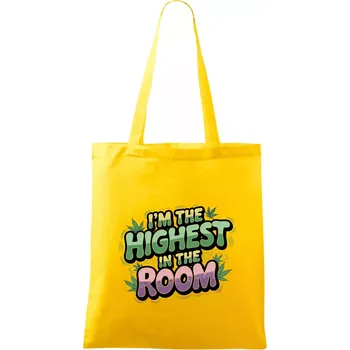 Marihuana - Iam the highest in the room - Taška bavlněná - 42 x 38 cm ( Žlutá )