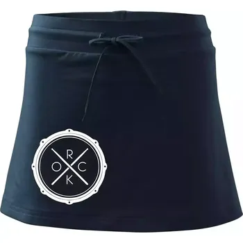 Dámské oblečení Paličky bicí ROCK - Sportovní sukně - two in one - XS ( Námořní modrá (velmi tmavá - téměř černá) )