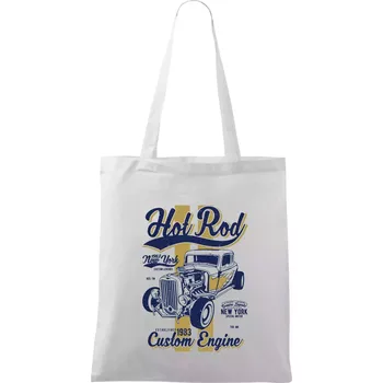 Nákupní taška Hot Rod New York - Taška bavlněná - 42 x 38 cm ( Bílá )