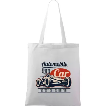 Automobile sports car - Taška bavlněná - 42 x 38 cm ( Bílá )