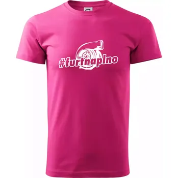 Furt naplno - Klasické pánské triko vyšší gramáže - S ( Purpurová )