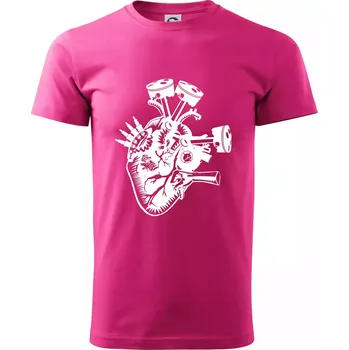 Pánská móda Řidičovo srdce - Klasické pánské triko vyšší gramáže - L ( Purpurová )