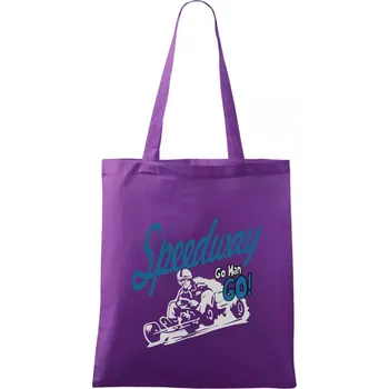 Motokara speedway - Taška bavlněná - 42 x 38 cm ( Fialová )