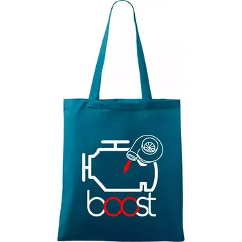 Boost - Taška bavlněná - 42 x 38 cm ( Petrolejová )