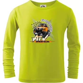 Chlapecké tričko ATV extreme championship - Triko dětské Long Sleeve - 122 cm/6 let ( Limetková )