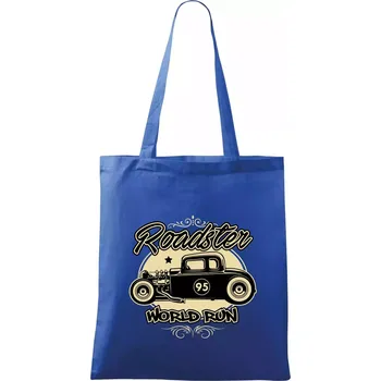 Roadster car - Taška bavlněná - 42 x 38 cm ( Královská modrá )