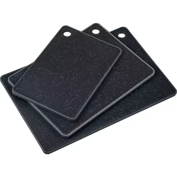 Kuchyňské prkénko KESPER Sada krájecích prkének 3 ks, šedá, výška: 9 mm, délka: 360 mm