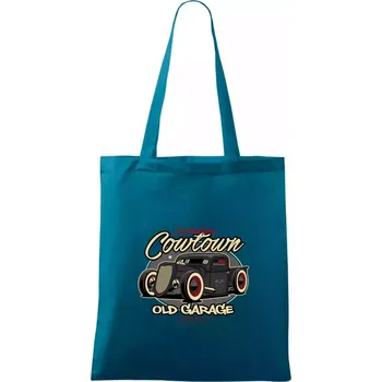 Legendary old car - Taška bavlněná - 42 x 38 cm ( Petrolejová )