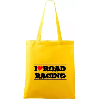 I love road racing - Taška bavlněná - 42 x 38 cm ( Žlutá )