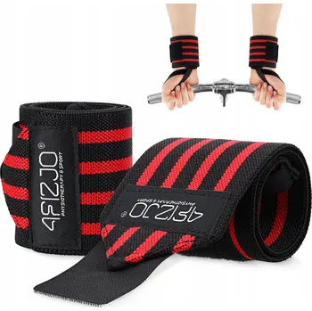 Bandáže na zápěstí 4FIZJO univerzální 2 ks červeno-černé