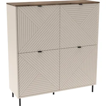 Knihovna Tempo Kondela Regál, kašmír/dub castello, EYCO 4D