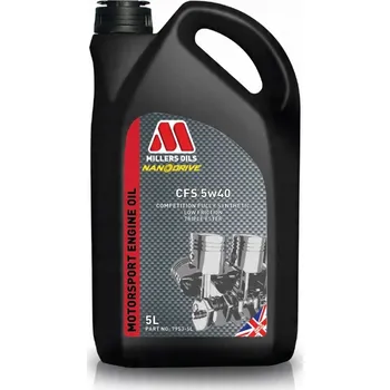 Motorový olej Syntetický olej Millers Oils 5 l 5W-40