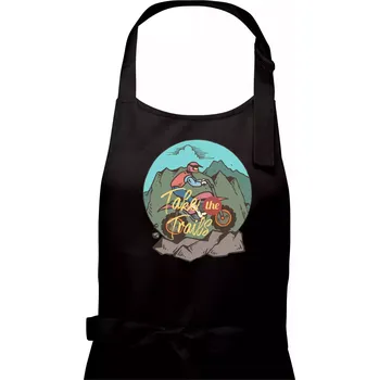 Kuchyňská zástěra Offroad Moto - Pánská zástěra na vaření - Univerzální velikost ( Černá )