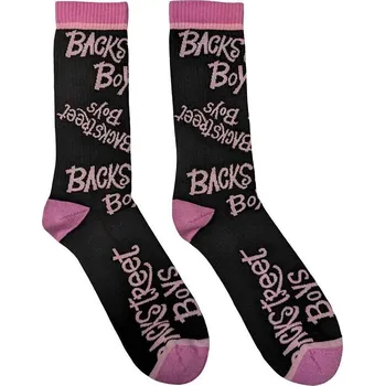 Pánské ponožky Backstreet Boys Ponožky Logo Repeat Black 40-45