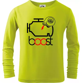 Dětská móda Boost - Triko dětské Long Sleeve - 104-110cm / 3-4 roky ( Limetková )
