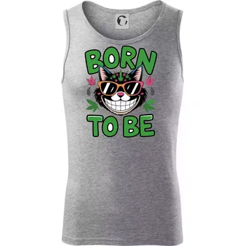 Marihuana - born to be - Tílko pánské Core - L ( Tmavě šedý melír )