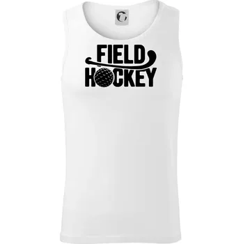 Field hockey míček a nápis - Tílko pánské Core - S ( Bílá )
