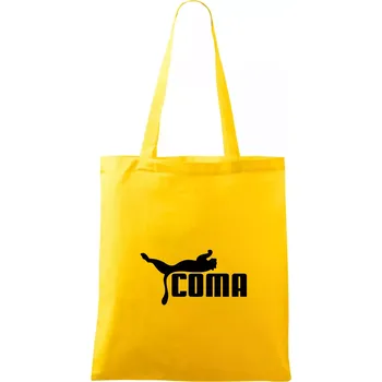 Nákupní taška Coma parodie - Taška bavlněná - 42 x 38 cm ( Žlutá )