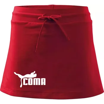 Dámská sukně Coma parodie - Sportovní sukně - two in one - S ( Červená )