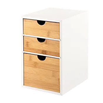 Úložný box Kesper Organizér se třemi přihrádkami, 27 x 21 x 17 cm, bambus 58957