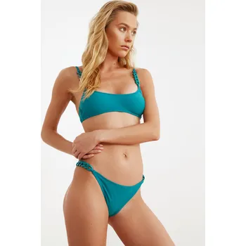 Dámská móda Trendyol Bikini Bottom - Blue - Plain Trendyol tyrkysová 1434171