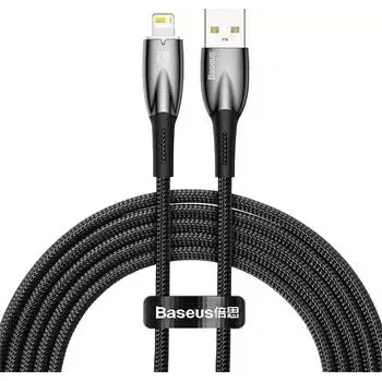 Datový kabel Baseus Glimmer Series Fast Charging Datový Kabel USB-A - Lightning 2.4A 2m Black
