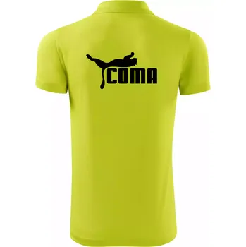Pánská košile Coma parodie - Polokošile Victory sportovní (dresovina) - L ( Limetková )
