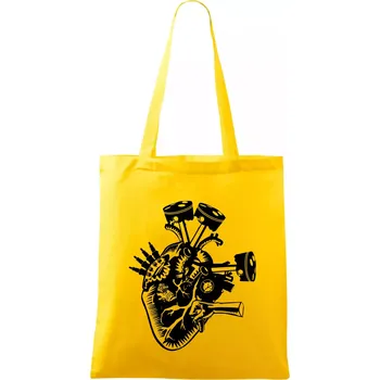 Řidičovo srdce - Taška bavlněná - 42 x 38 cm ( Žlutá )