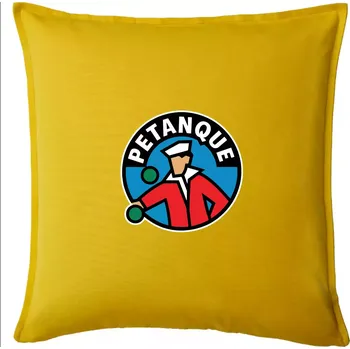 Polštář Petanque ikonka - Polštář 50x50 - 50x50 - Pouze potah ( Žlutá )