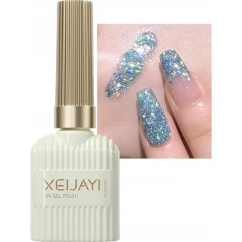 Přípravek na nehty Gel UV LED Lak na nehty Perleťový Třpytivý Soak off 15ml # 8