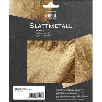 Speciální výtvarná barva Kreul 99421 Metalické plátky Gold 140 x 140 mm 25 ks
