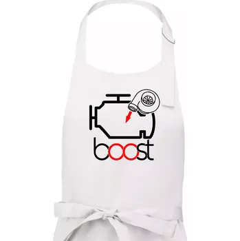 Kuchyňská zástěra Boost - Dámská zástěra na vaření - Univerzální velikost ( Bílá )