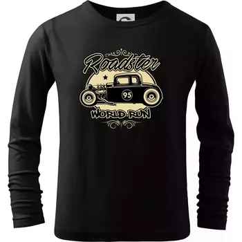 Roadster car - Triko dětské Long Sleeve - 158 cm/12 let ( Černá )