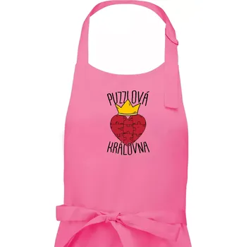 Kuchyňská zástěra Puzzlová královna - Dámská zástěra na vaření - Univerzální velikost ( Růžová )