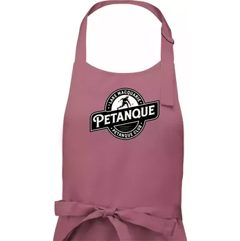 Kuchyňská zástěra Petanque club lake - Pánská zástěra na vaření - Univerzální velikost ( Starorůžová )